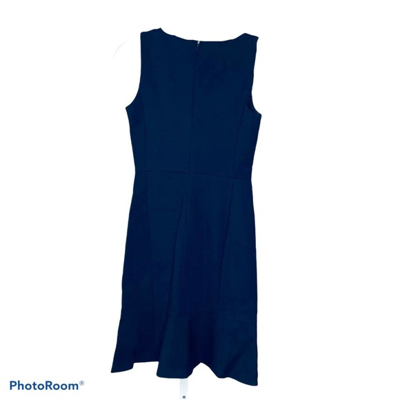 J.Crew Women's Dress Tweed Fit & Flare Gray Black Colorblock Crew Sleeveless 00 - Picture 2 of 6